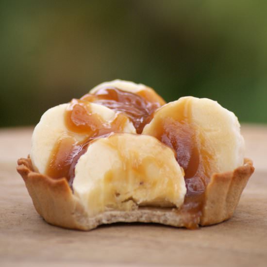 Salted Caramel Banana Tartlets