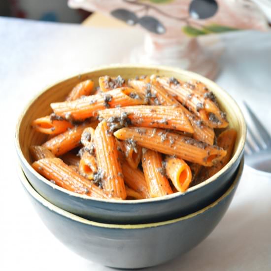 Chilli Mushroom Butter Pasta