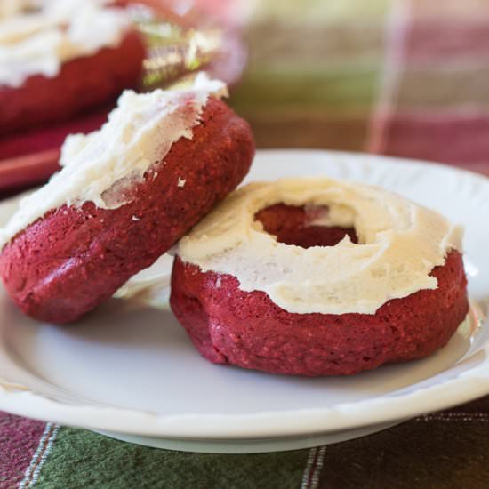 Baked Red Velvet Donuts