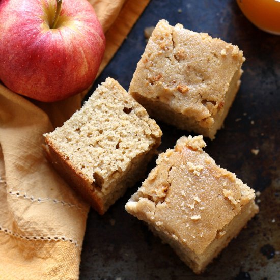 Whole Grain Apple Cider Snack Cake