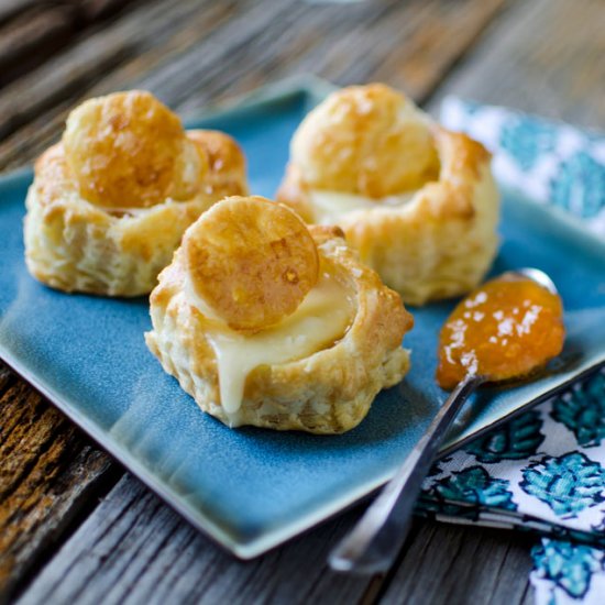 Brie & Apricot Puffs