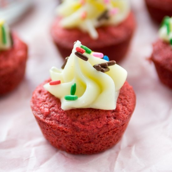 Red Velvet Brownie Cups