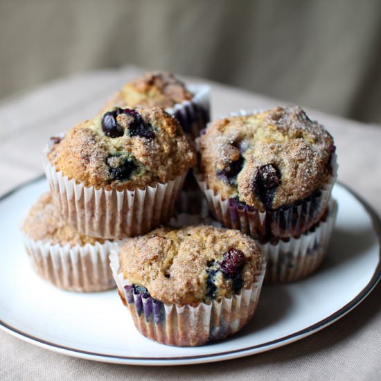 The Best Lowfat Blueberry Muffins