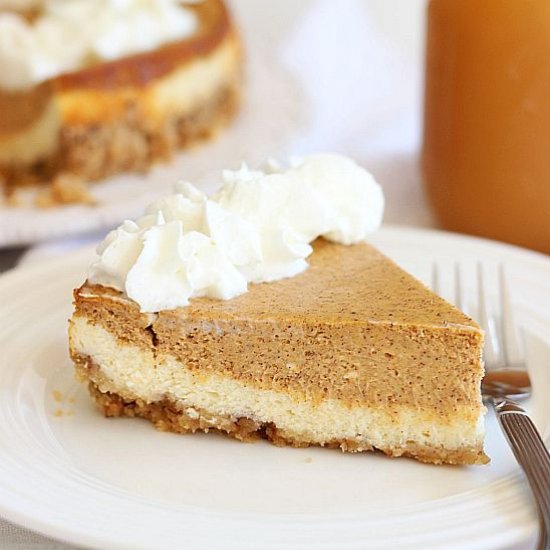 Double Layer Pumpkin Cheesecake