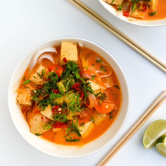 Thai Red Curry Noodle Soup