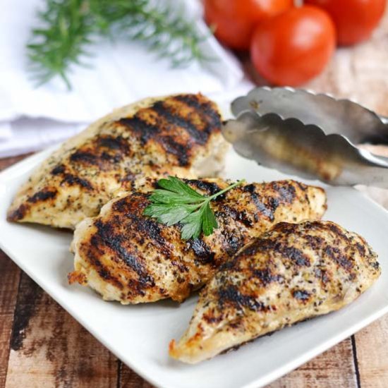 Stovetop Grilled Chicken Breasts