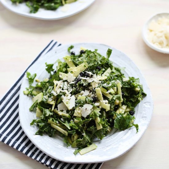 Creamy Apple + Kale Salad