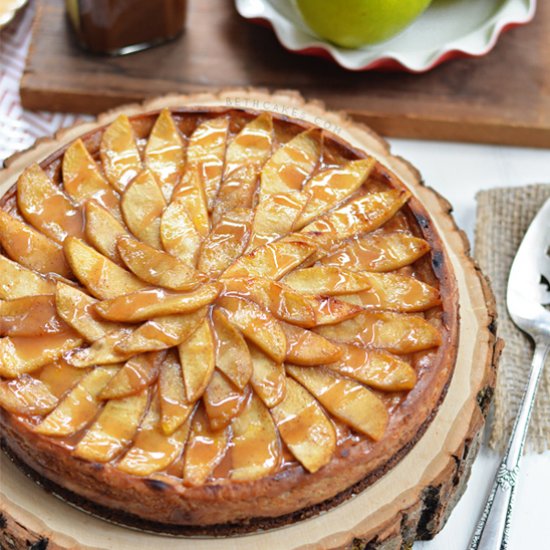 Caramel Apple Cheesecake Tart