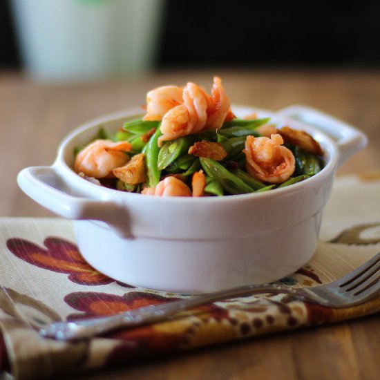 Sauteed Green Beans with Shrimp