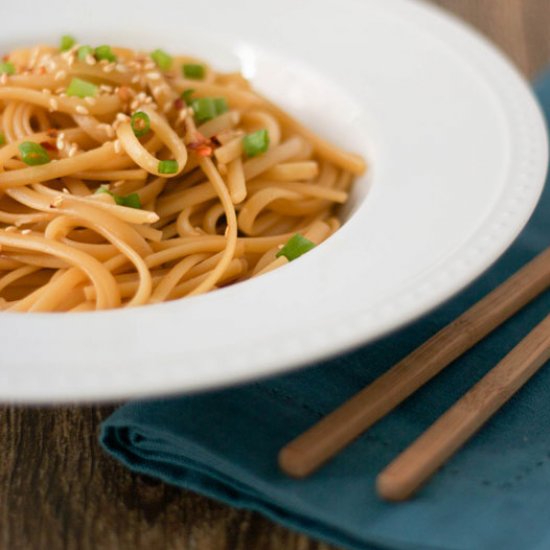 Sriracha Sesame Noodles