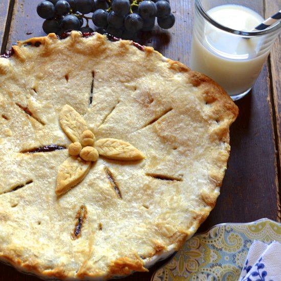 Concord Grape Pie