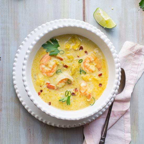 Thai Coconut Shrimp Soup