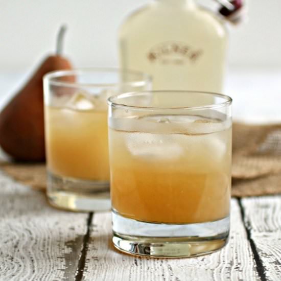 Pear and Bourbon Ginger Snap