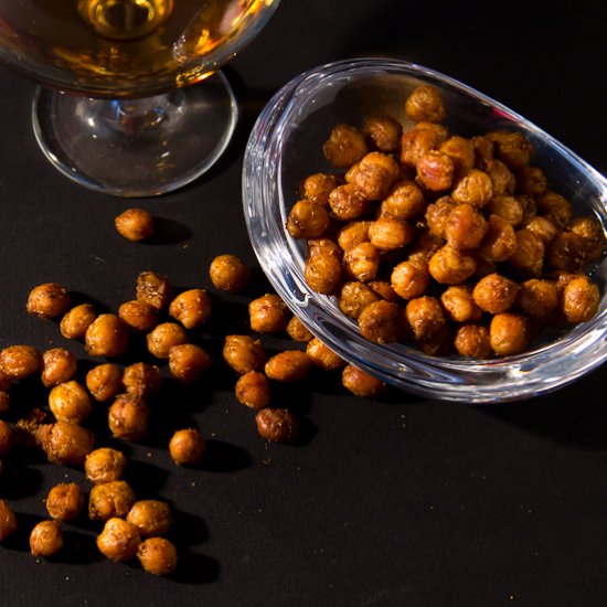 Spicy Roasted Chickpea Snack