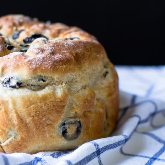 Homemade Black Olive Bread