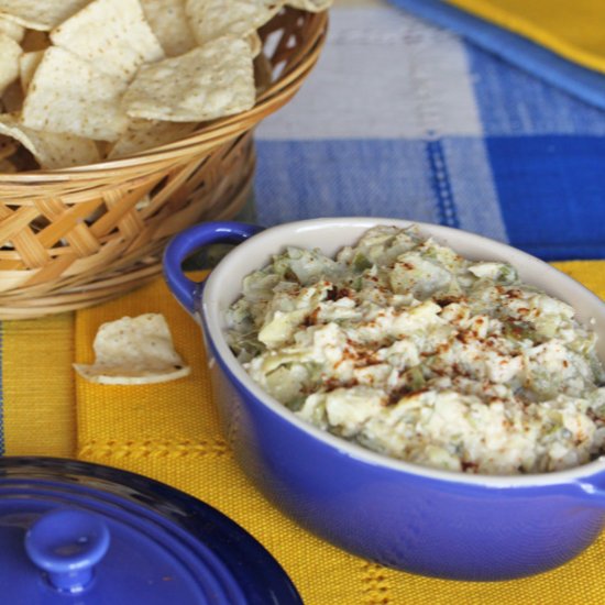 Roasted Chile and Artichoke Dip