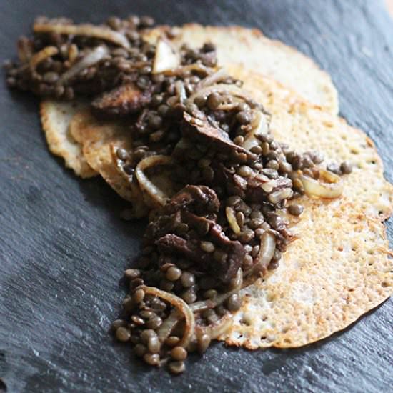 Savoury Mushroom Pancakes