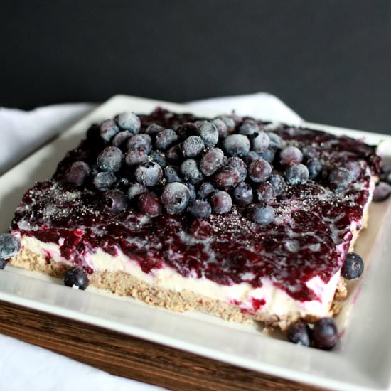 No Bake Blueberry Cheesecake