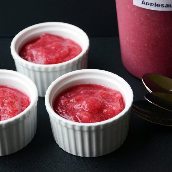 Perfectly Pink Applesauce