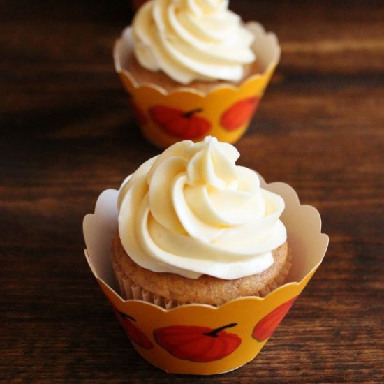 Pumpkin Pie Spice Cupcakes