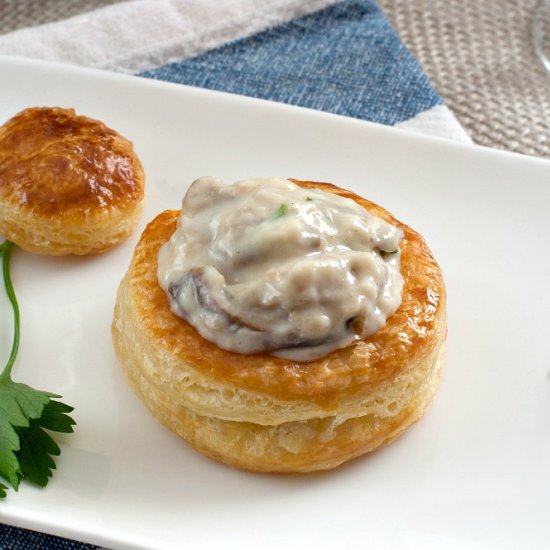 Porcini Mushroom Vol au Vents