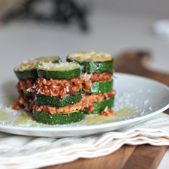 Zucchini Bulgur Lasagne