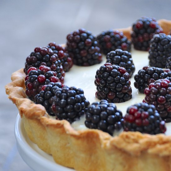 Apple & Blackberry Marscapone Tart