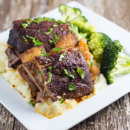 Slow Cooker Beef Ribs