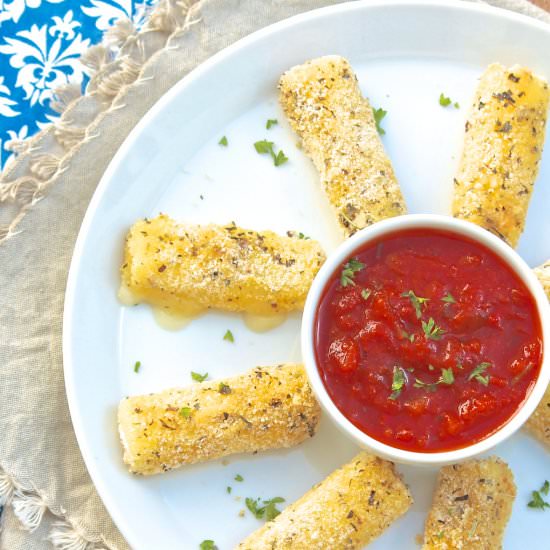 Baked Mozzarella Sticks