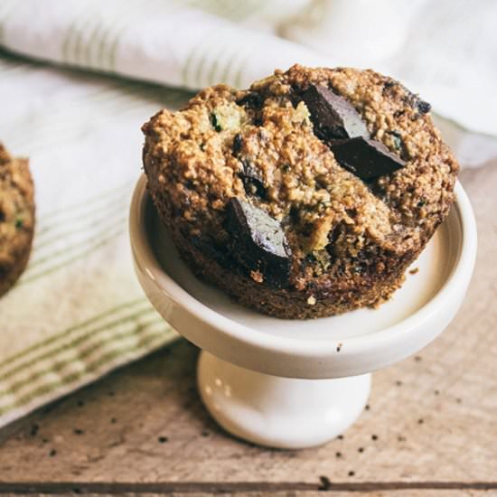 Zucchini Chocolate Chunk Muffins