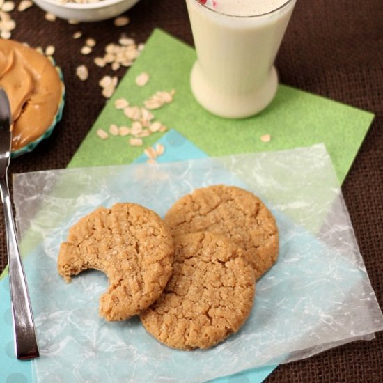 Peanut Oat Cookies