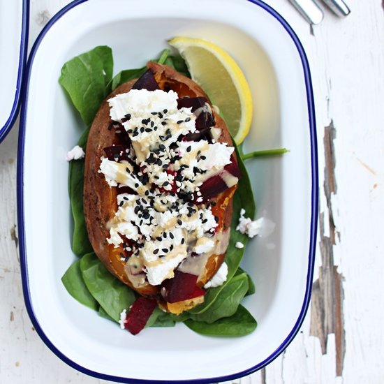 Stuffed sweet potatoes