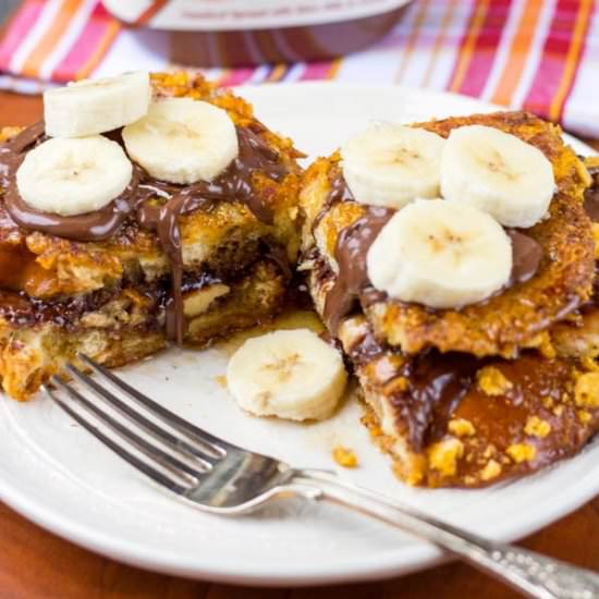 Nutella and Banana French Toast