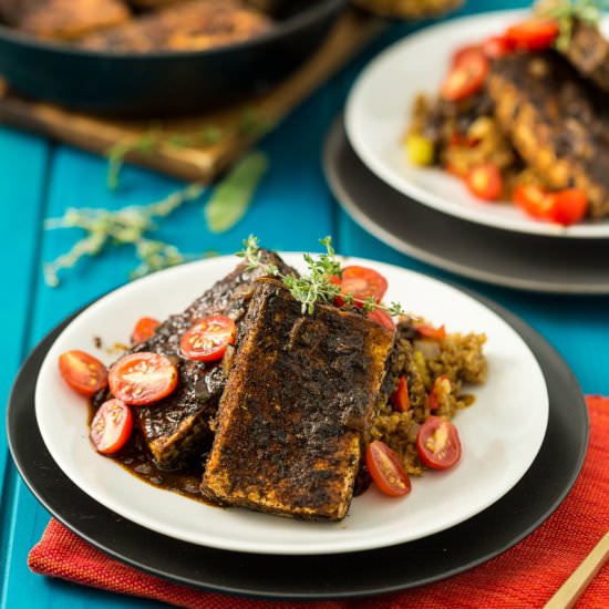 Cajun Tofu & Dirty Quinoa