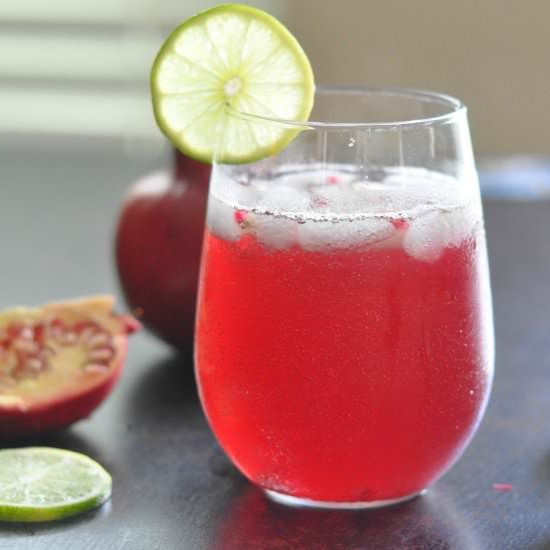 Pomegranate spritzer.