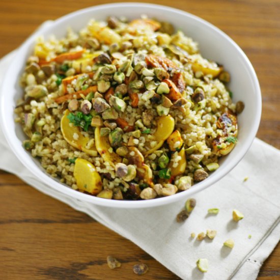 Delicata Squash and Freekeh Salad