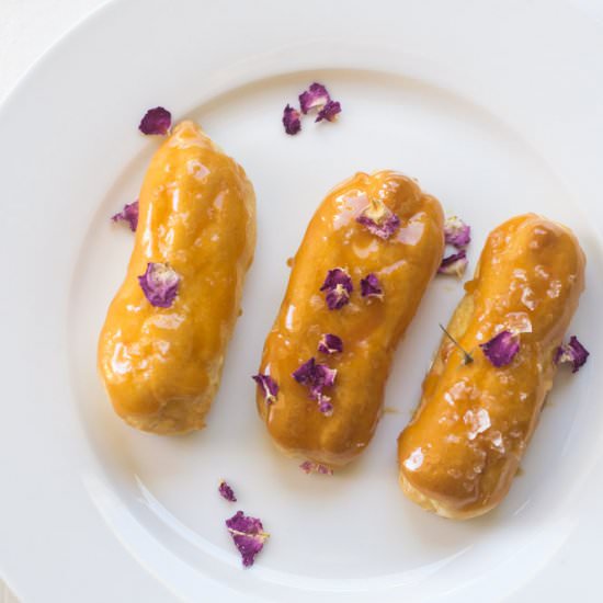 Salted Caramel Eclairs