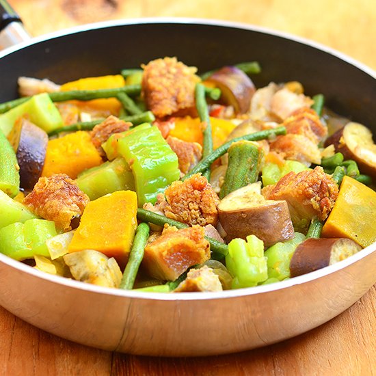 Pinakbet with Crispy Lechon