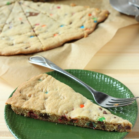 Giant Chocolate Chip M&M Cookie