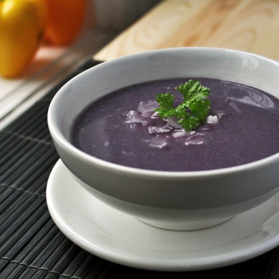 Purple vegetable soup