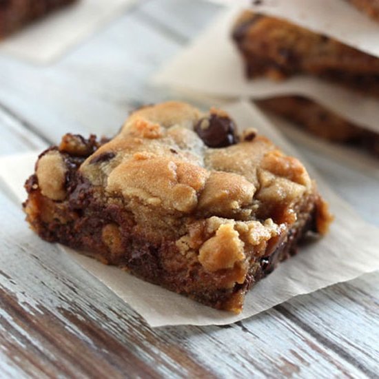 Caramel Chocolate Chip Cookie Bar