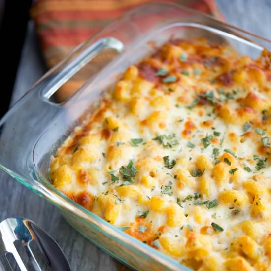 Pumpkin & Sage Baked Macaroni