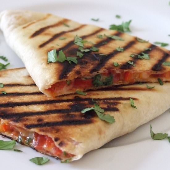 Vegetarian Quesadillas with Cheese