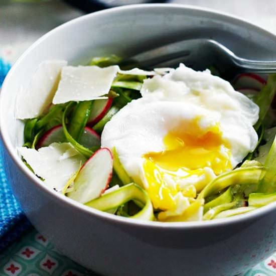 shaved asparagus salad