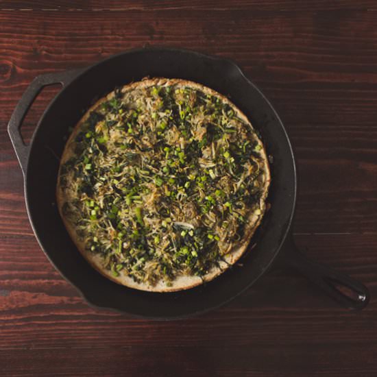 Colcannon skillet pizza