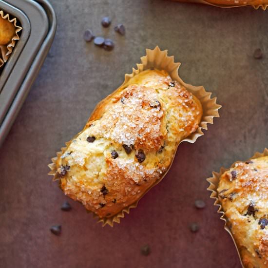 Chocolate Chip Muffin Loaves