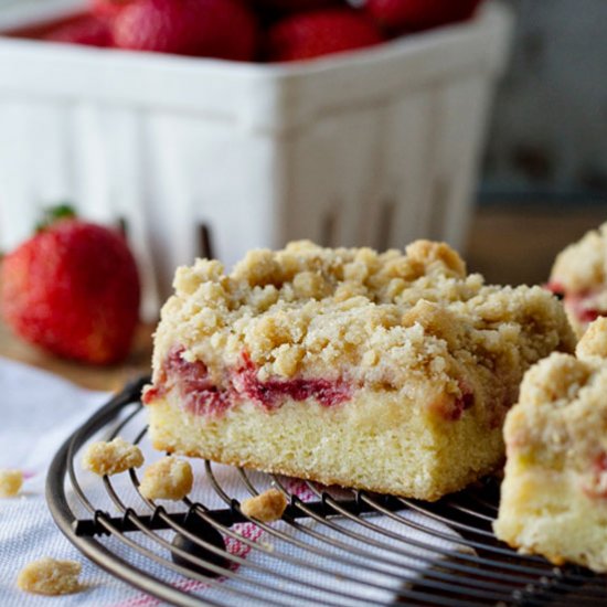 Strawberry Rhubarb Cake