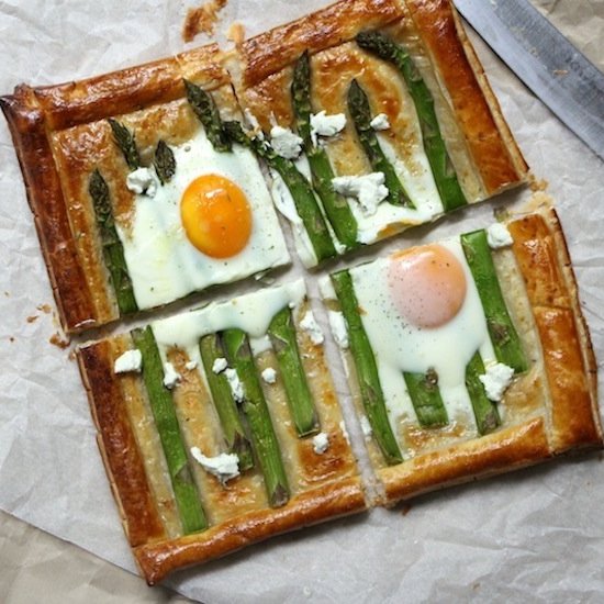 Asparagus and Egg Galette w/ Cherve