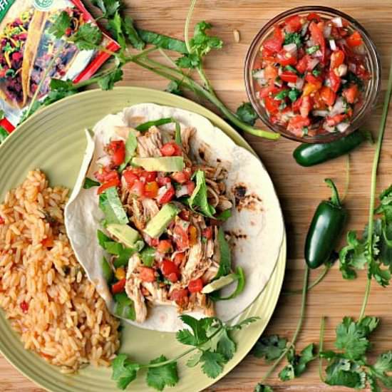 Crock Pot Chicken Tacos