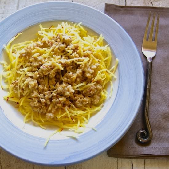 Walnut-Saffron Pesto